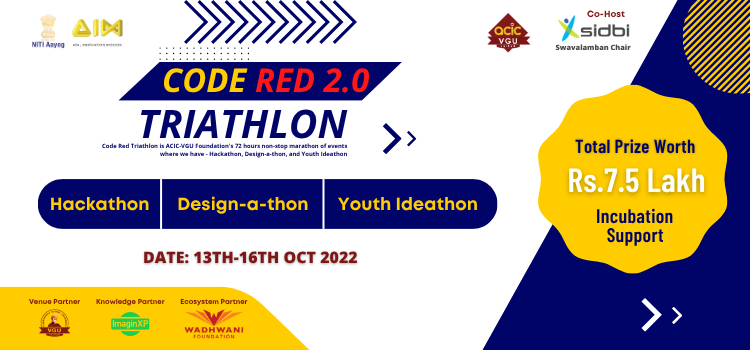 Code Red Triathlon – 72-Hour Hackathon, Ideathon & Designathon | ACIC-VGU Foundation